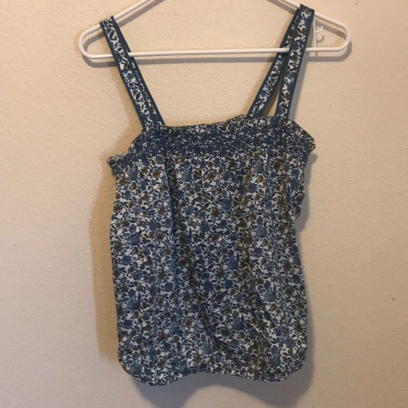 ‼️Final Markdown‼️ American Eagle Flower Blue Top - Picture 1 of 5